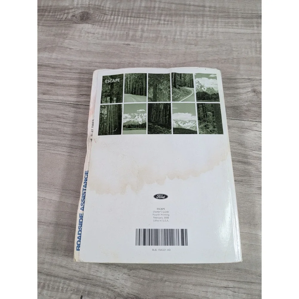 2008 Ford Escape Owners Manual OEM With Black Case